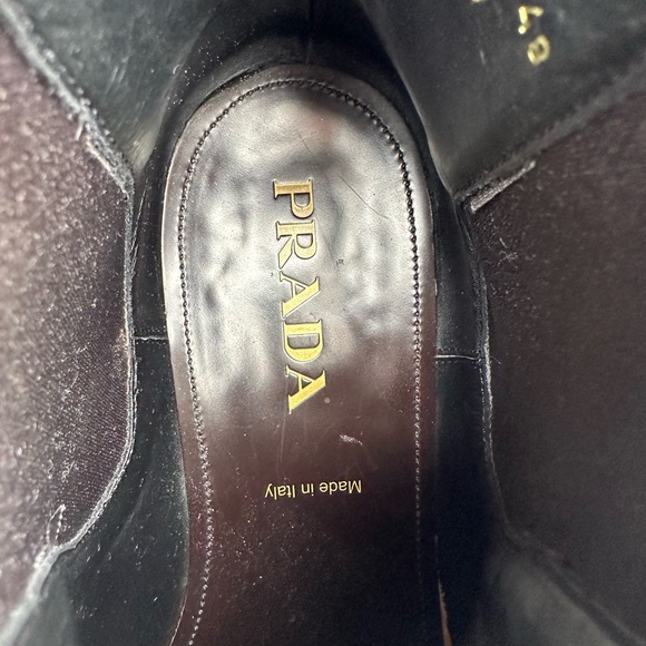 Prada Brown Chelsea Boots - Picture 4 of 12